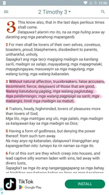Bilingual Bible android App screenshot 9